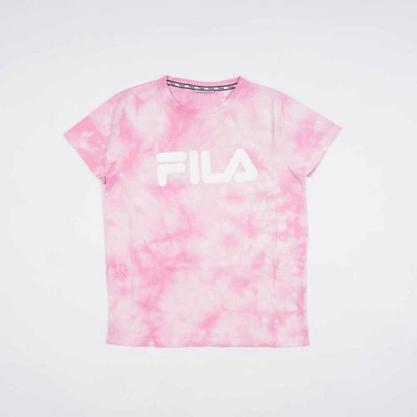 Camisetas Fila Rapaz Rosa - Fila Mono Deckle Tie Dye Outlet Portugal,LPRA-31867